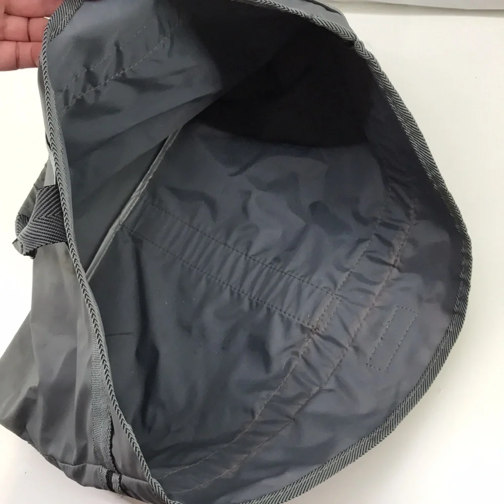 SIR BENTLEY—Vintage—Large Gray Lightweight Foldable Tote Bag 18 1/2” x 12”